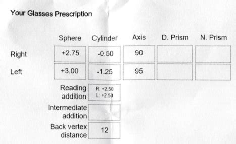 boots opticians copy of prescription.